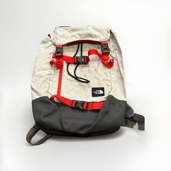 The North Face Other - The North Face Light Gray Red PRE-HAB 28L Daypack Backpack